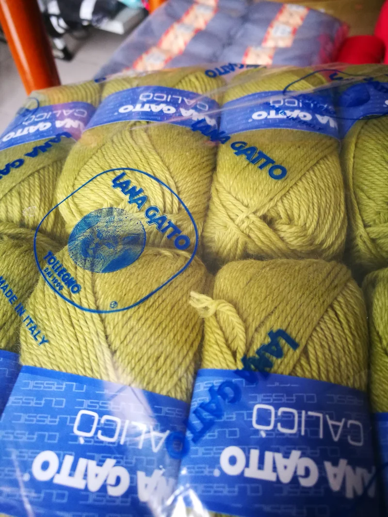 Misto lana Calicò della Gatto in gomitoli, confezione da 500g.