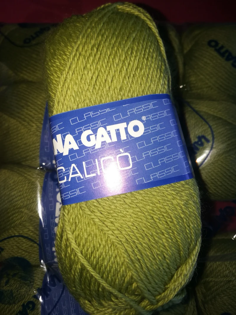 Misto lana Calicò della Gatto in gomitoli, confezione da 500g.