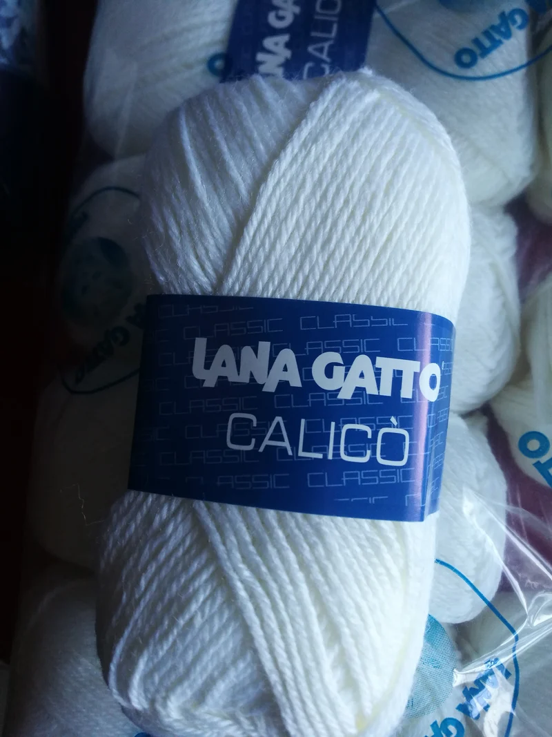 Misto lana Calicò della Gatto in gomitoli, confezione da 500g.