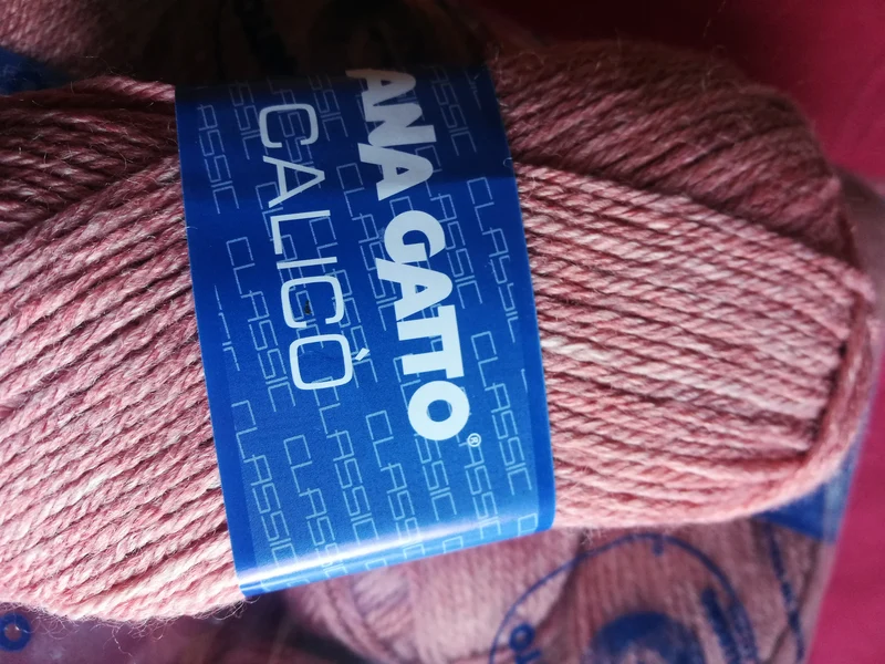 Misto lana Calicò della Gatto in gomitoli, confezione da 500g.