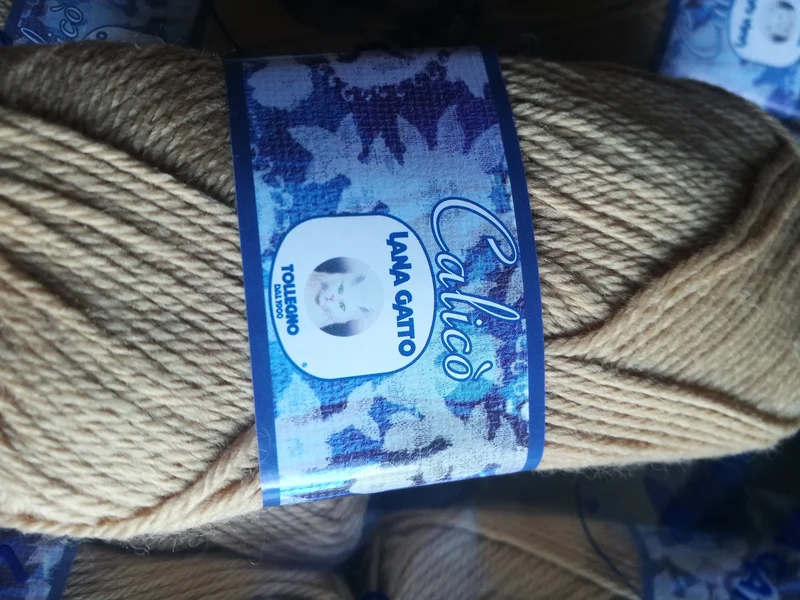 Misto lana Calicò della Gatto in gomitoli, confezione da 500g.