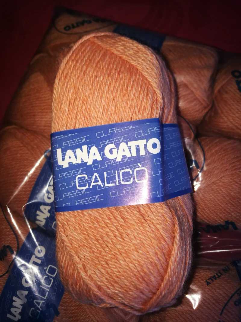 Misto lana Calicò della Gatto in gomitoli, confezione da 500g.