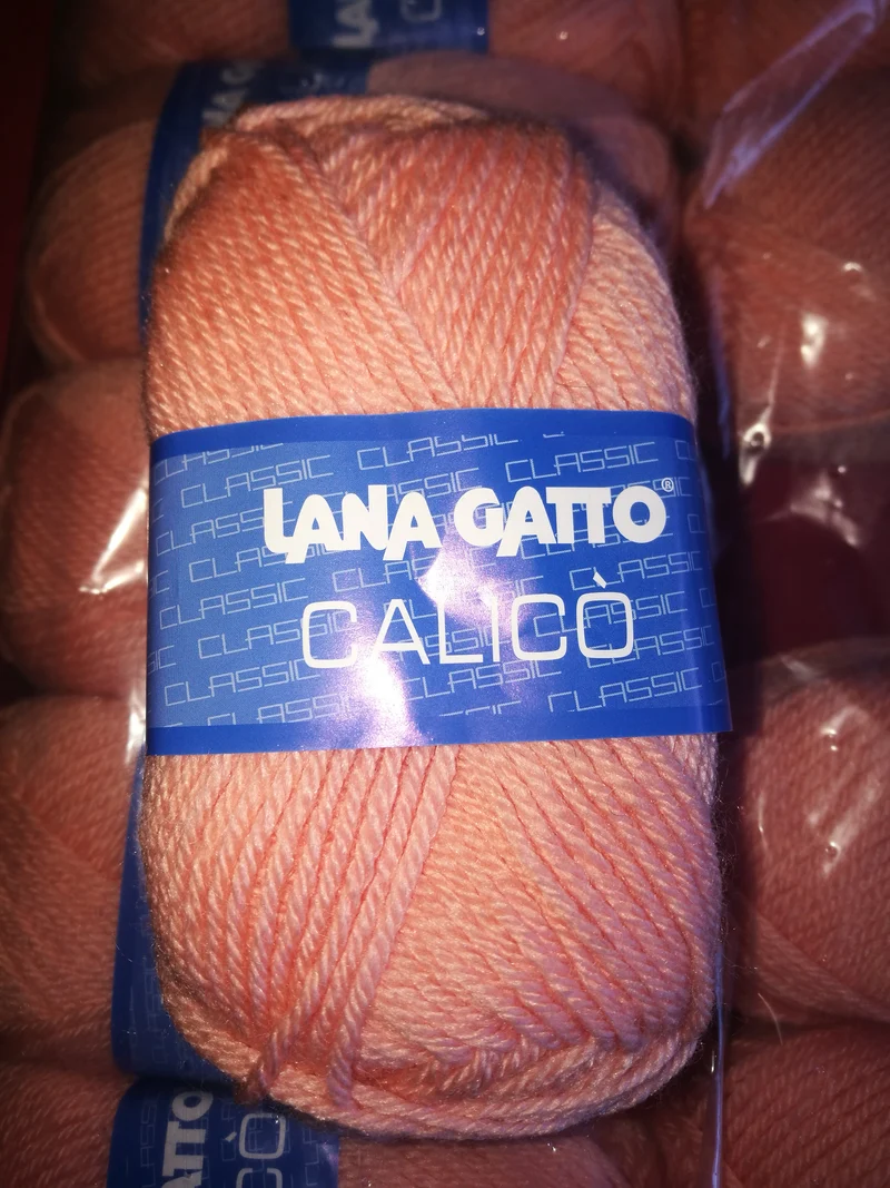 Misto lana Calicò della Gatto in gomitoli, confezione da 500g.