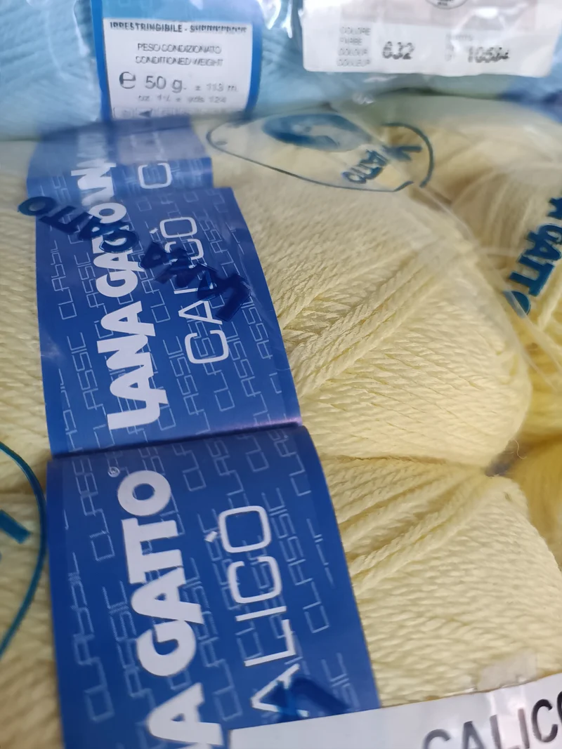 Misto lana Calicò della Gatto in gomitoli, confezione da 500g.