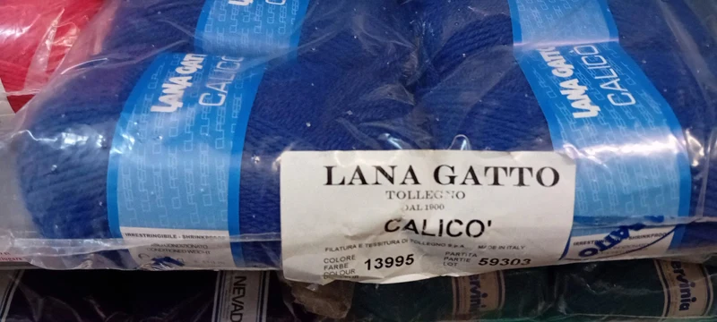 Misto lana Calicò della Gatto in gomitoli, confezione da 500g.