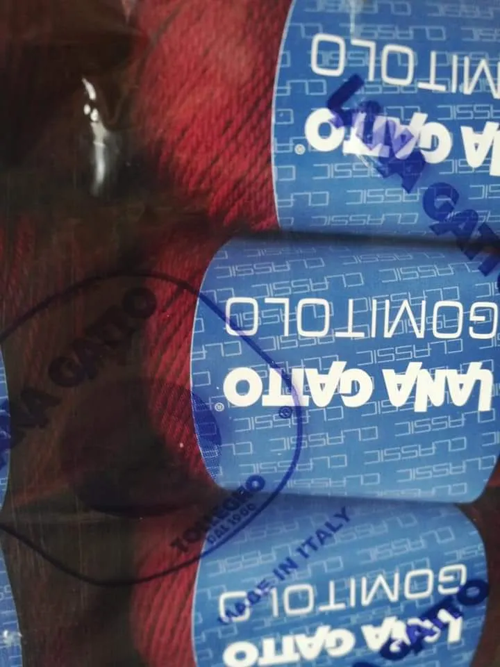 Pura lana vergine Gomitolo Gatto, confezione da 500g.