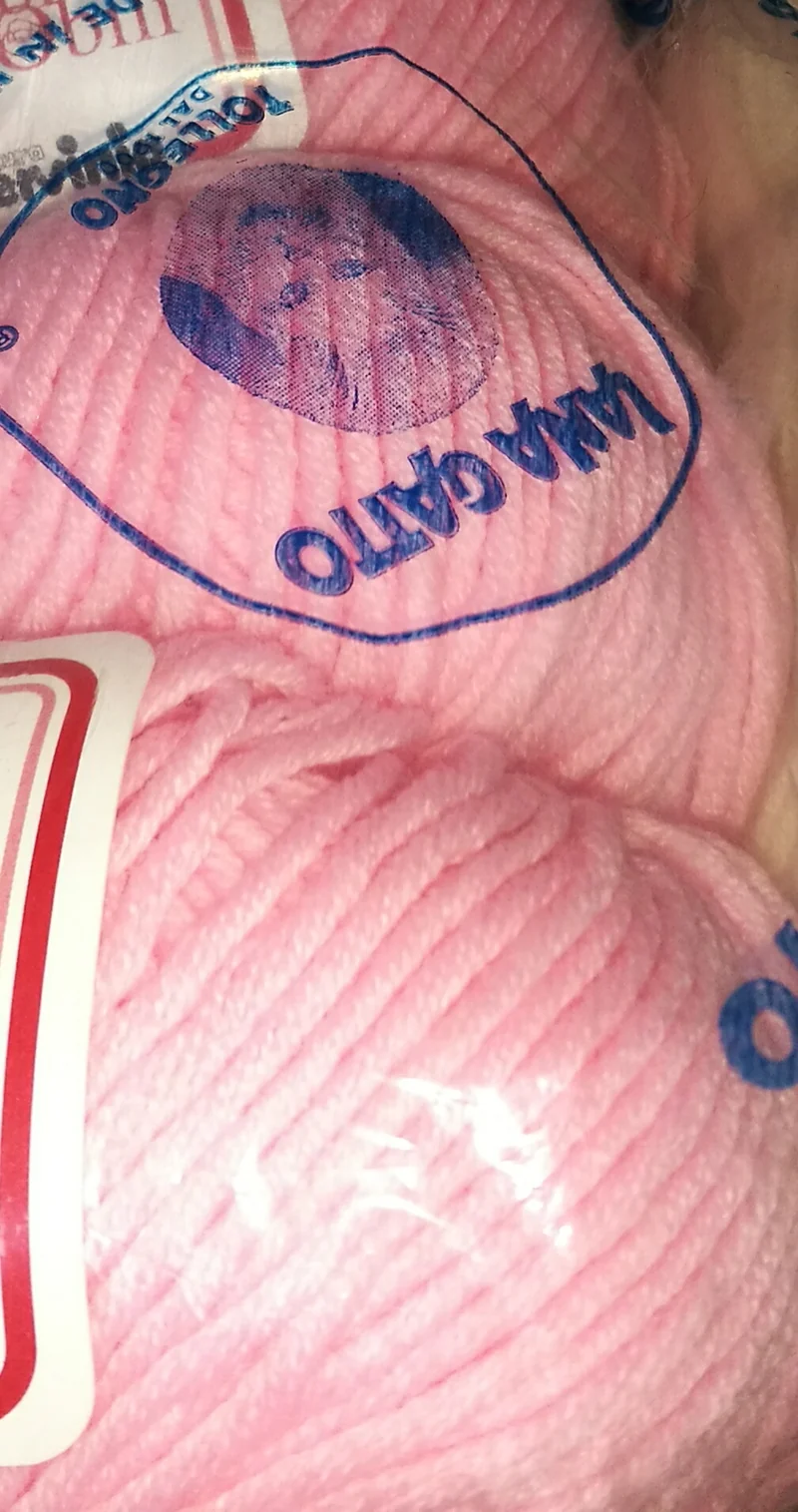 Pura lana vergine Gomitolo Gatto, confezione da 500g.