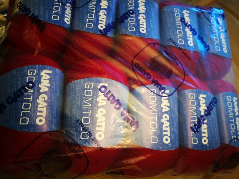 Pura lana vergine Gomitolo Gatto, confezione da 500g.