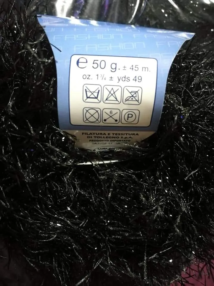 Filato moda in Lurex, Mekong Gatto, in gomitoli, confezione da 500g.