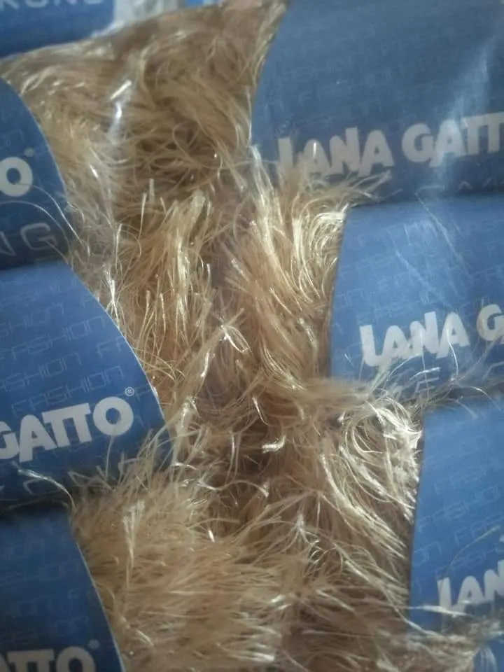 Filato moda in Lurex, Mekong Gatto, in gomitoli, confezione da 500g.