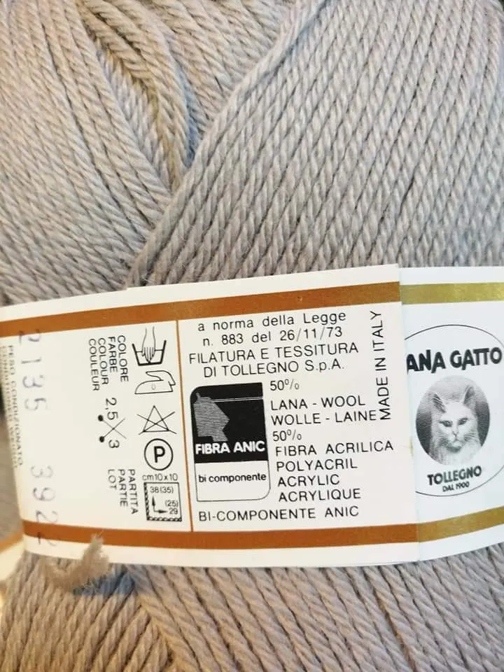 Offerta super, due confezioni di Aladino, misto lana tortora chiaro, 1kg.