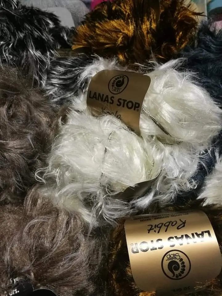 Filato pelliccia Rabbit, Koala e Linx in gomitoli da 50g.