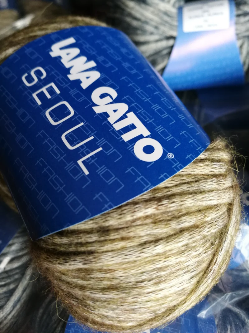 Seul Gatto, lana moda misto lana, cotone e alpaca, confezione da 500g.