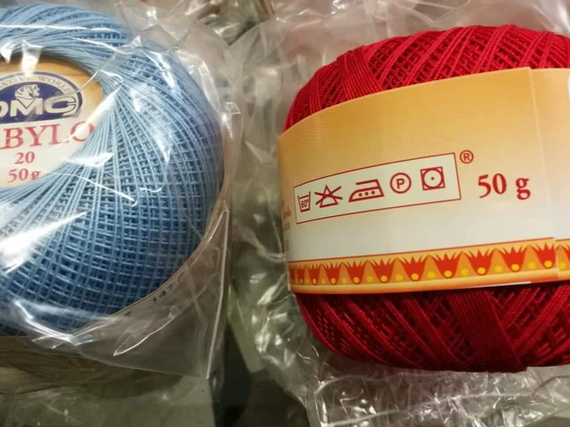 Cotone filo di Scozia n 20, miscellanea di 300 g.