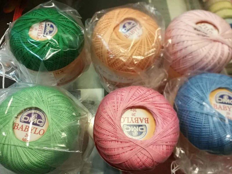Cotone filo di Scozia n 20, miscellanea di 300 g.