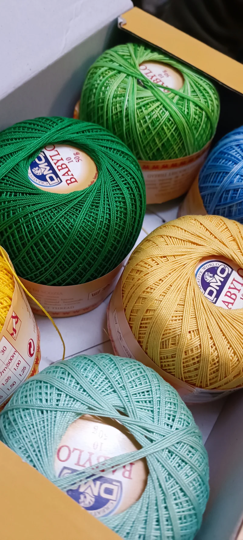Cotone filo di Scozia Babylo n10, 20, 30 e 50 miscellanea di 300 g.