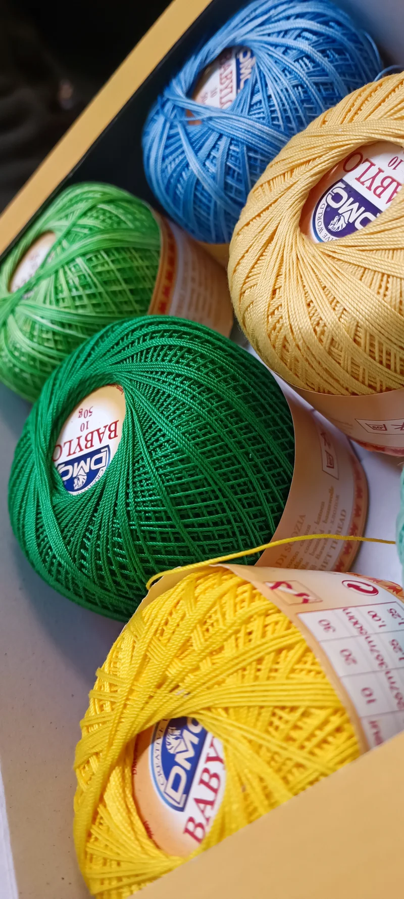 Cotone filo di Scozia Babylo n10, 20, 30 e 50 miscellanea di 300 g.