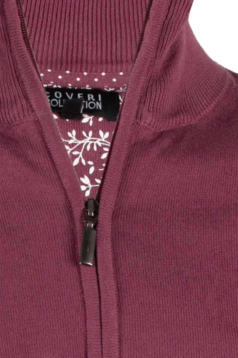 Cardigan uomo in cotone full zip tinta unita - Coveri