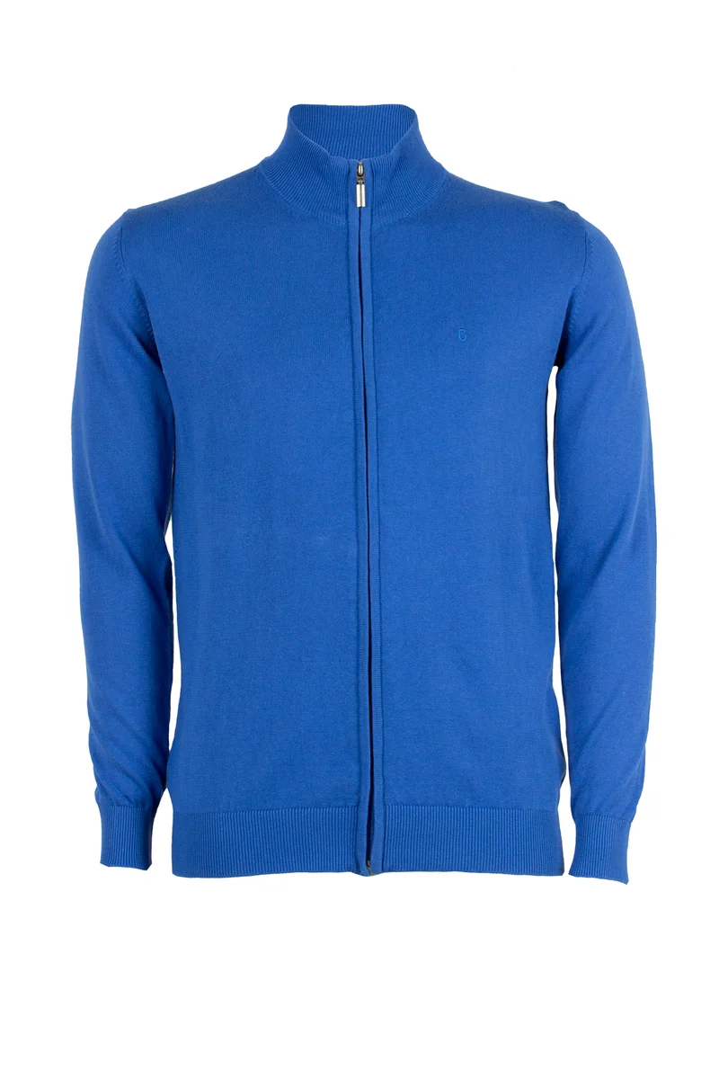 Cardigan uomo in cotone full zip tinta unita - Coveri