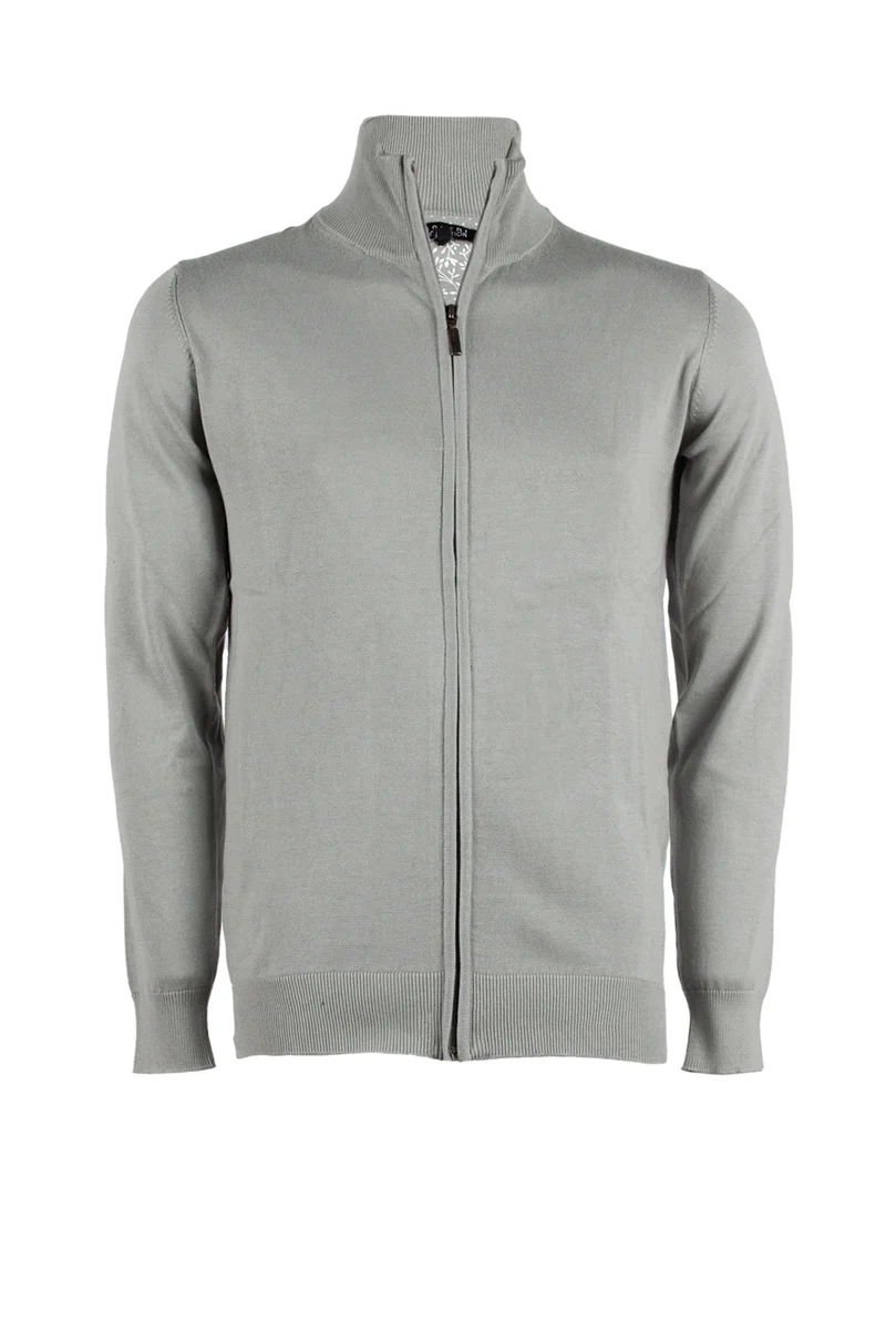 Cardigan uomo in cotone full zip tinta unita - Coveri