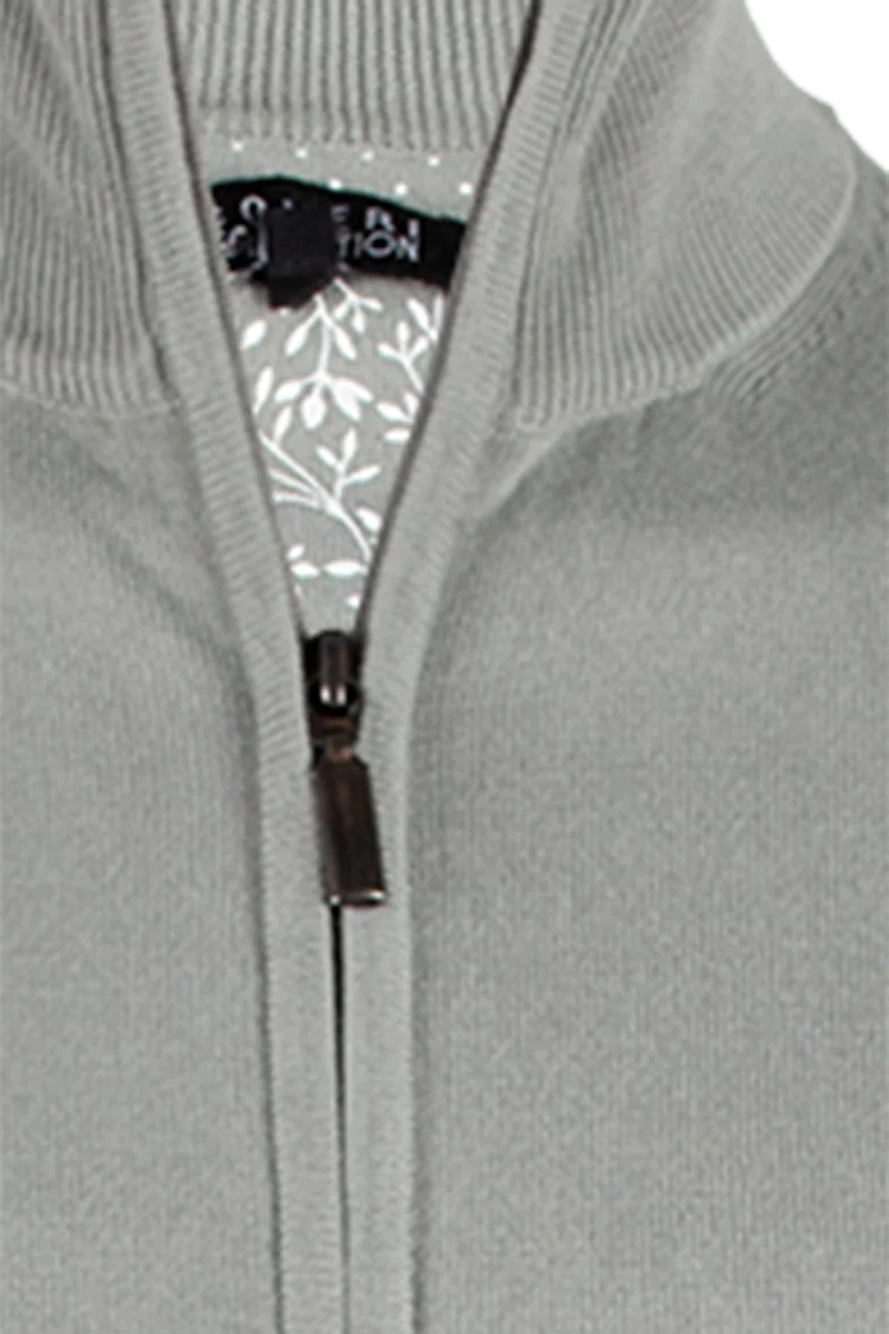 Cardigan uomo in cotone full zip tinta unita - Coveri