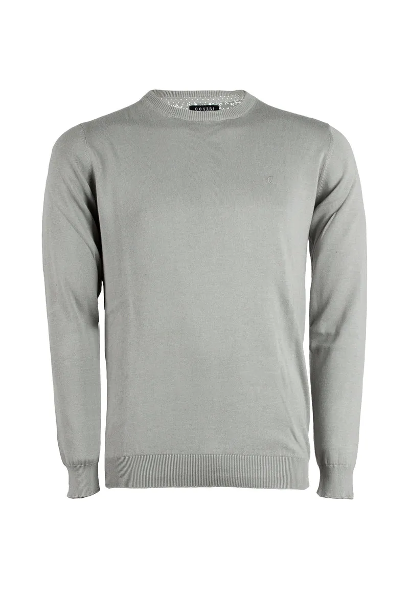 Pullover girocollo uomo in puro cotone Coveri