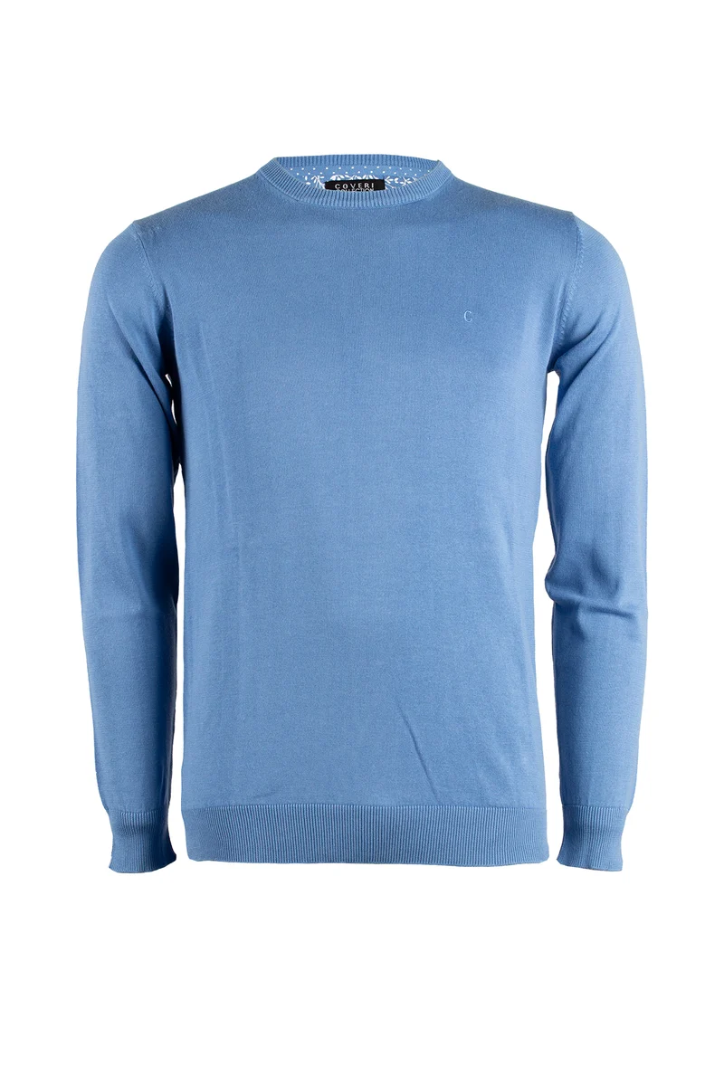 Pullover girocollo uomo in puro cotone Coveri