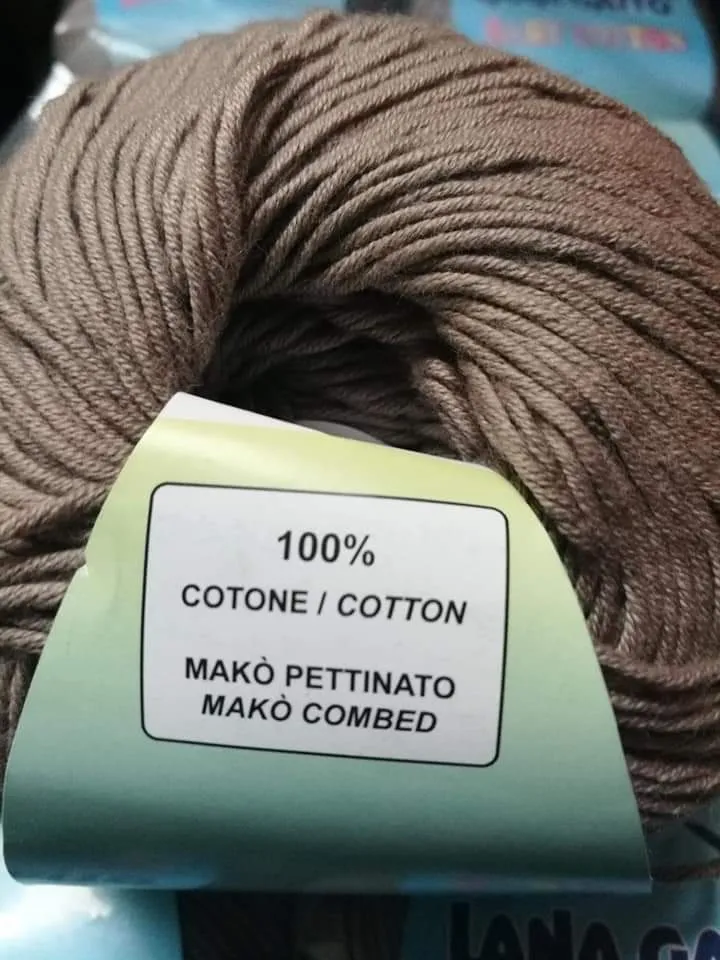 Baby Cotton, puro cotone tortora chiaro della Lana Gatto, ideale per confezioni da neonato. 500g