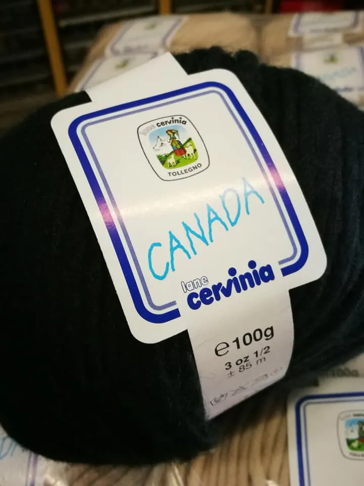 Filato Canada Cervinia, 50% lana e 50% acrilico. Gomitoli da 100g si lavora con ferri 8. facile da lavorare. da 1kg