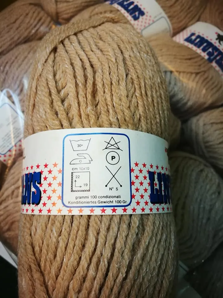 Filato LinusJeans 1kg lana, lino e acrilico