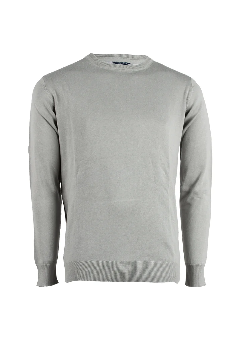 Pullover girocollo uomo tinta unita