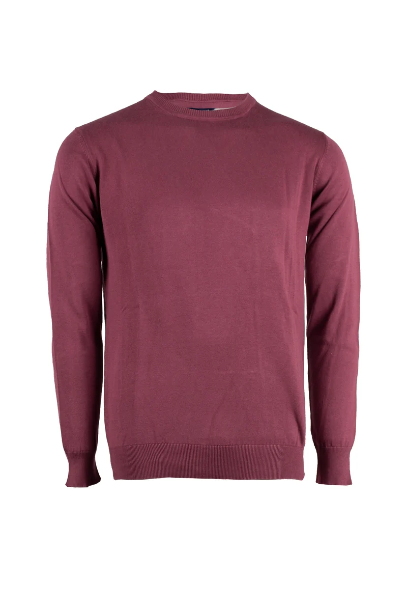 Pullover girocollo uomo tinta unita