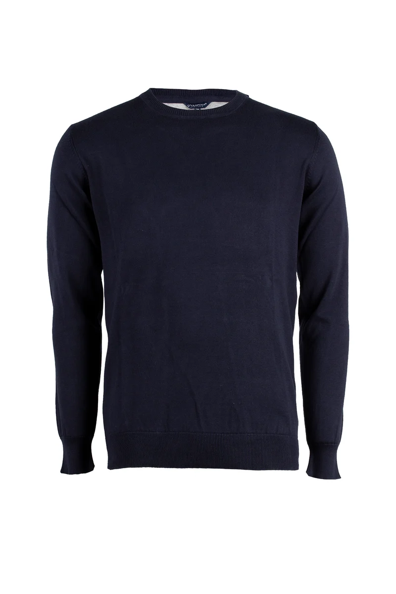 Pullover girocollo uomo tinta unita