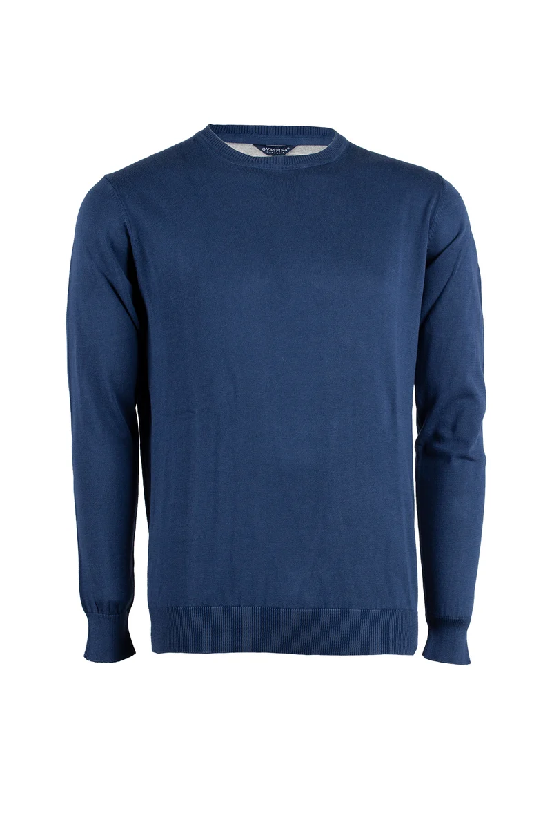 Pullover girocollo uomo tinta unita