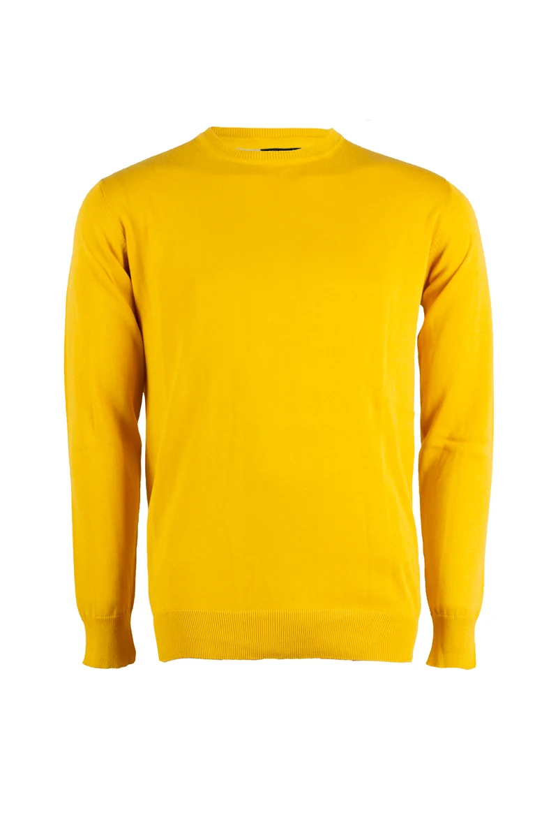 Pullover girocollo uomo tinta unita