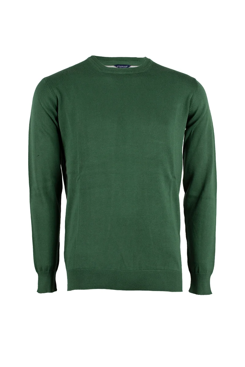 Pullover girocollo uomo tinta unita