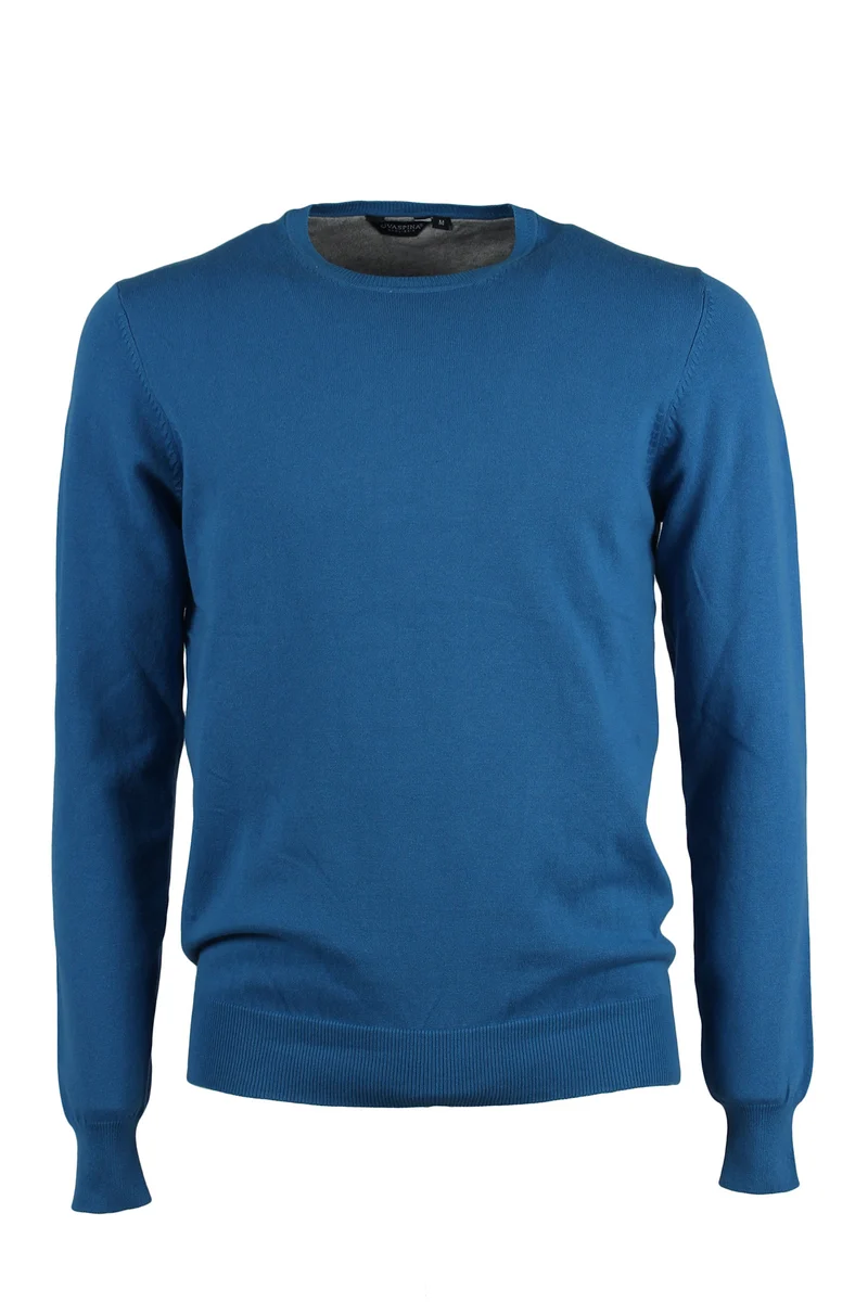 Pullover girocollo uomo tinta unita