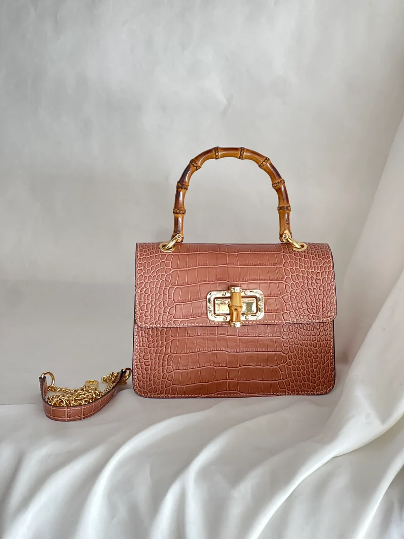 Bamboo Croc Bag - Medium