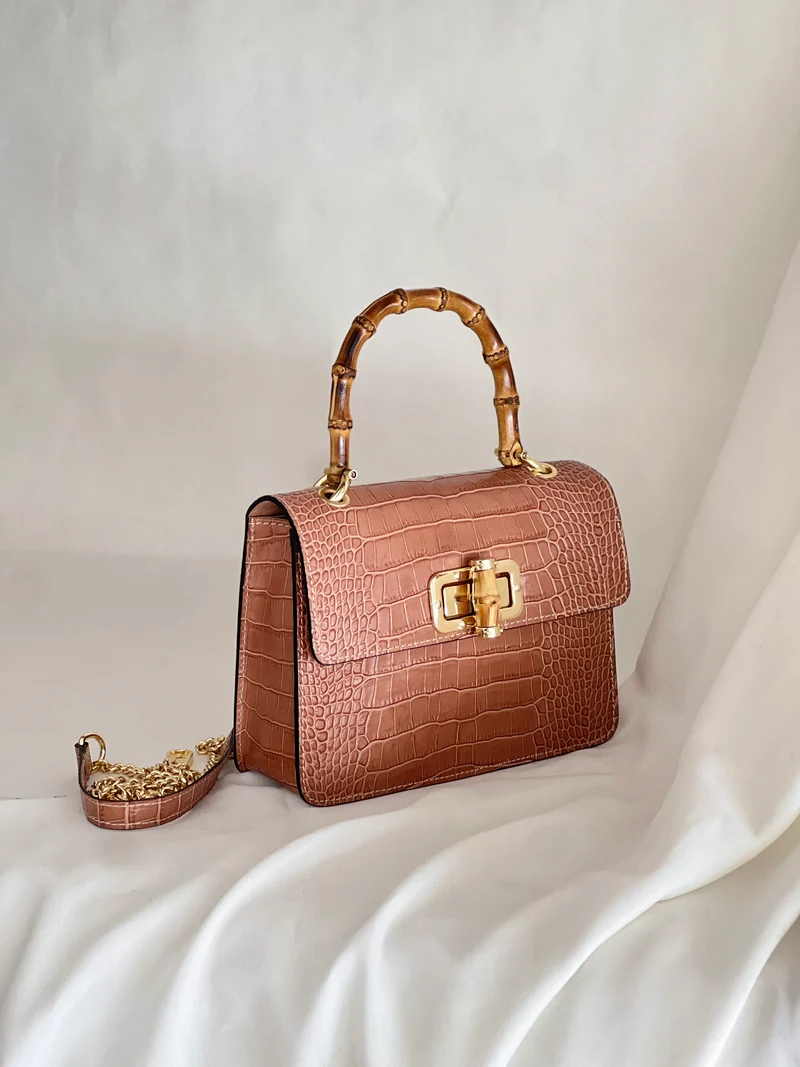 Bamboo Croc Bag - Medium
