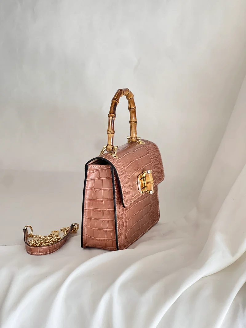 Bamboo Croc Bag - Medium