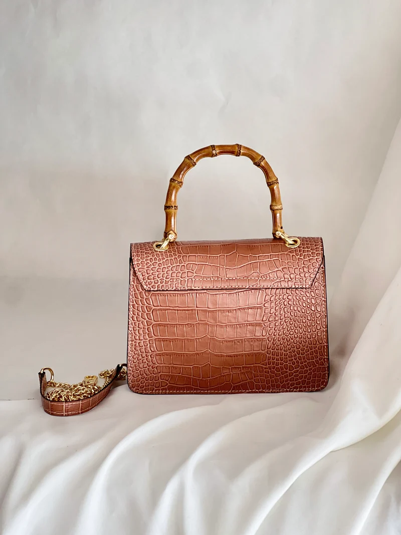 Bamboo Croc Bag - Medium