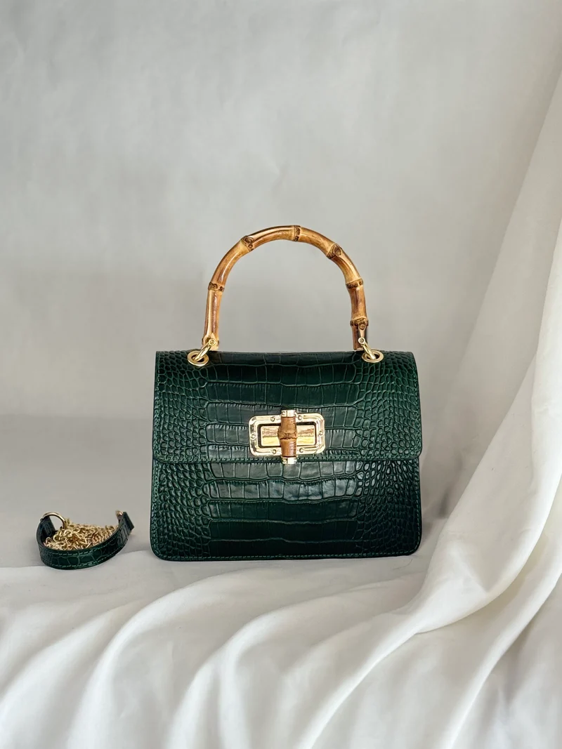 Bamboo Croc Bag - Medium