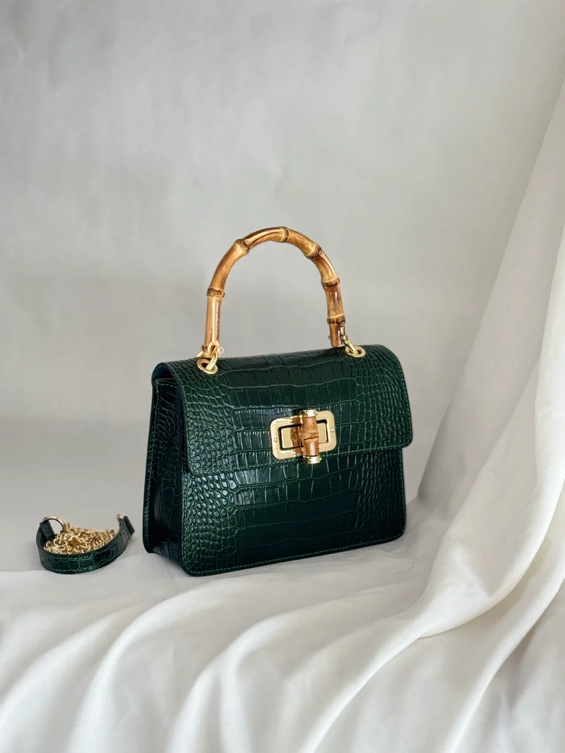 Bamboo Croc Bag - Medium