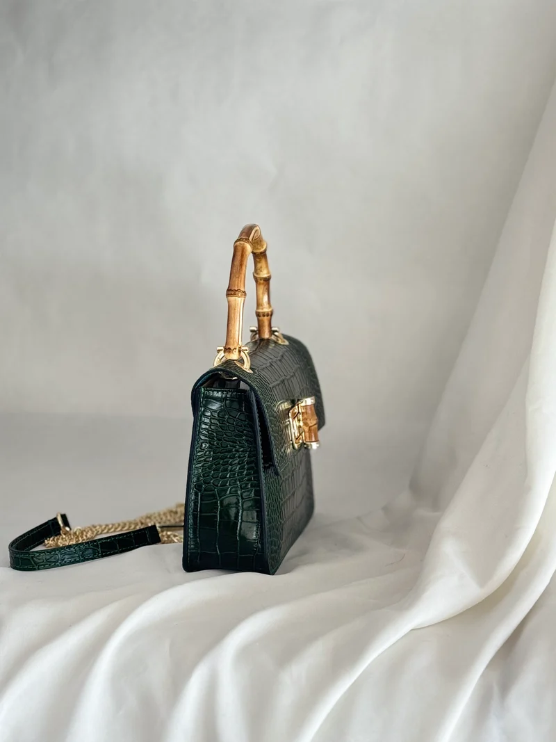 Bamboo Croc Bag - Medium