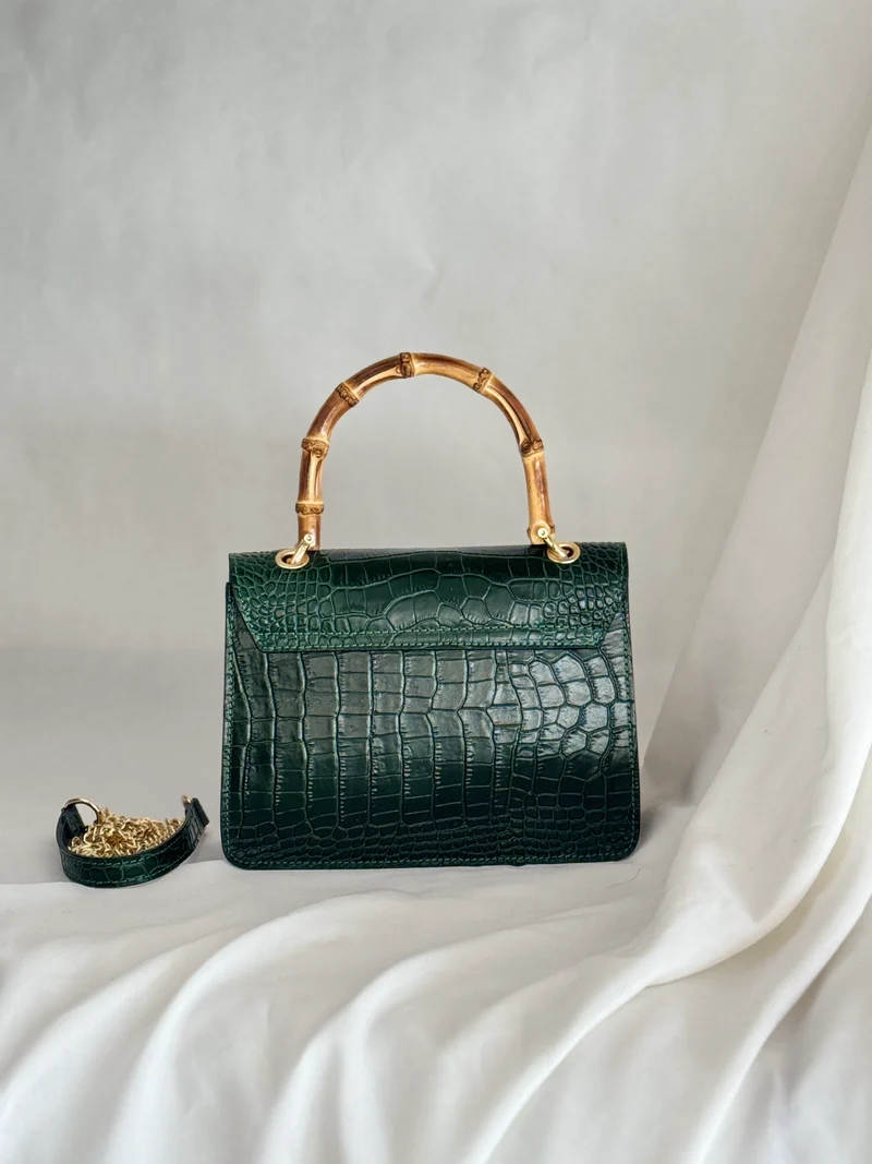 Bamboo Croc Bag - Medium