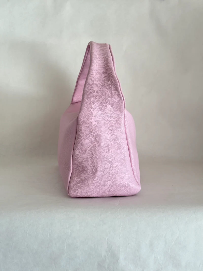 Borsa a spalla effetto “puff” in tonalità macaron