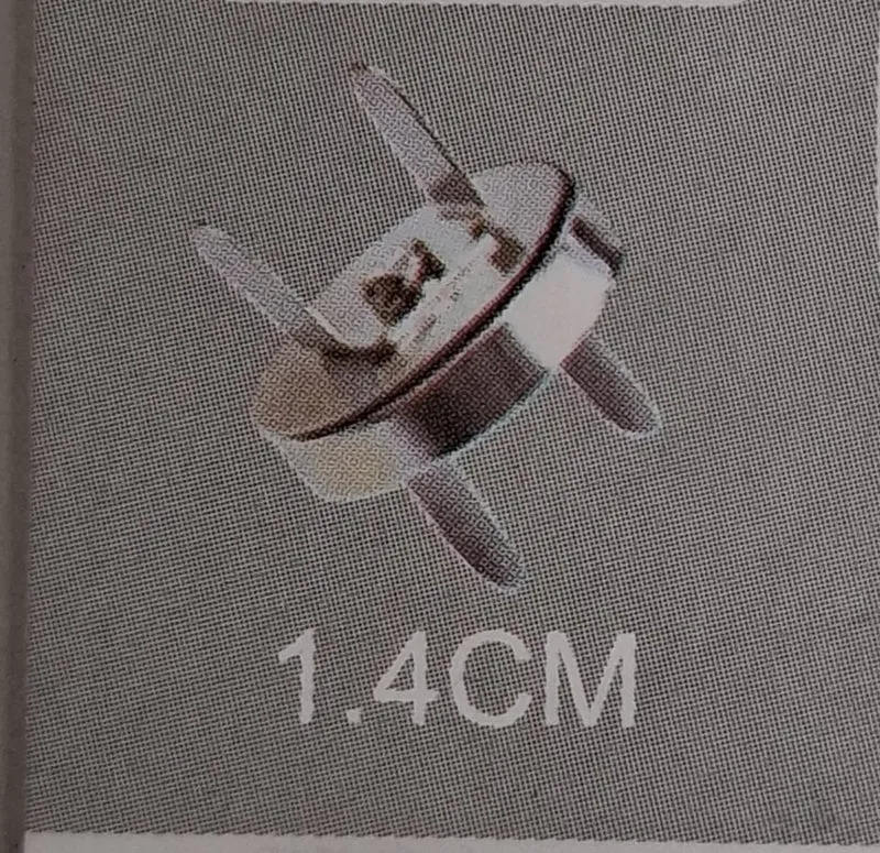 Chiusura magnetica argento 1.4 cm 6pz