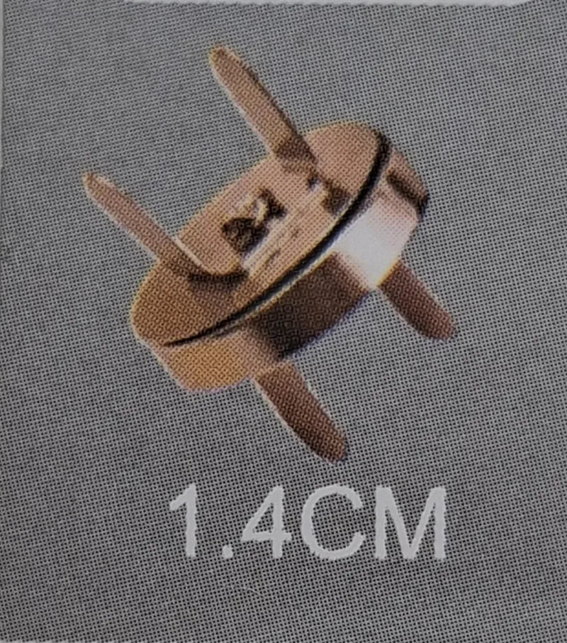 Chiusura magnetica oro 1.4 cm 6pz