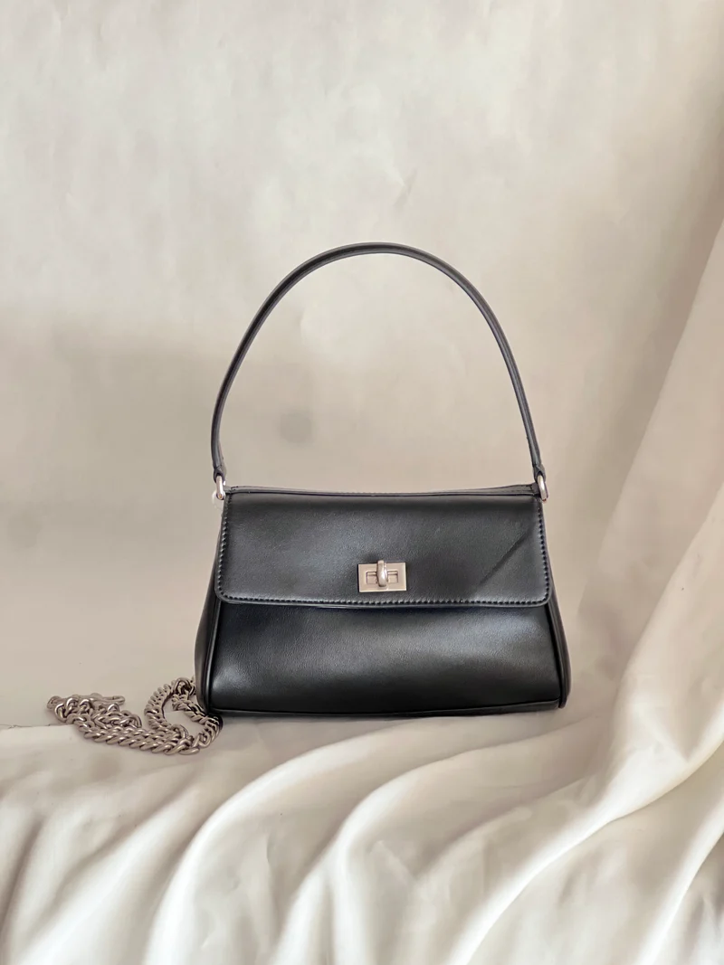 Borsa strutturata in pelle Majiang