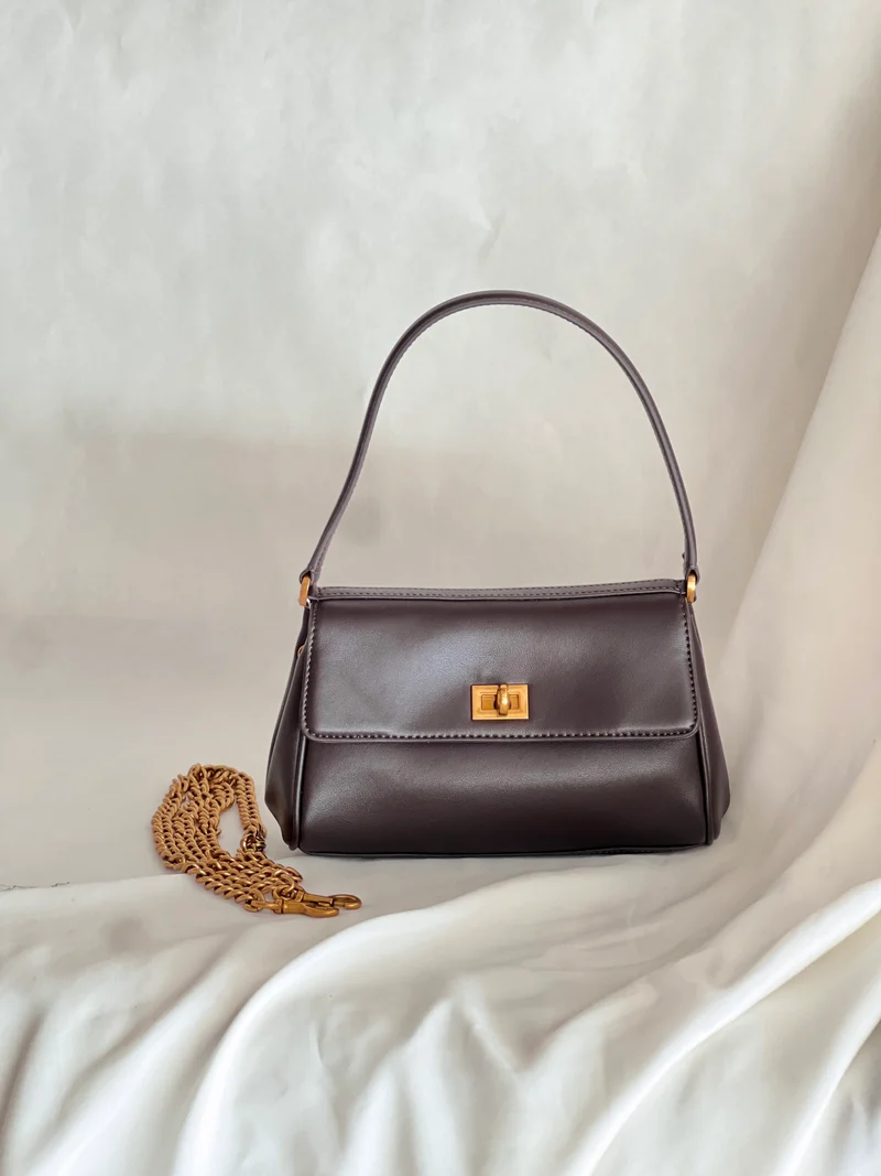 Borsa strutturata in pelle Majiang